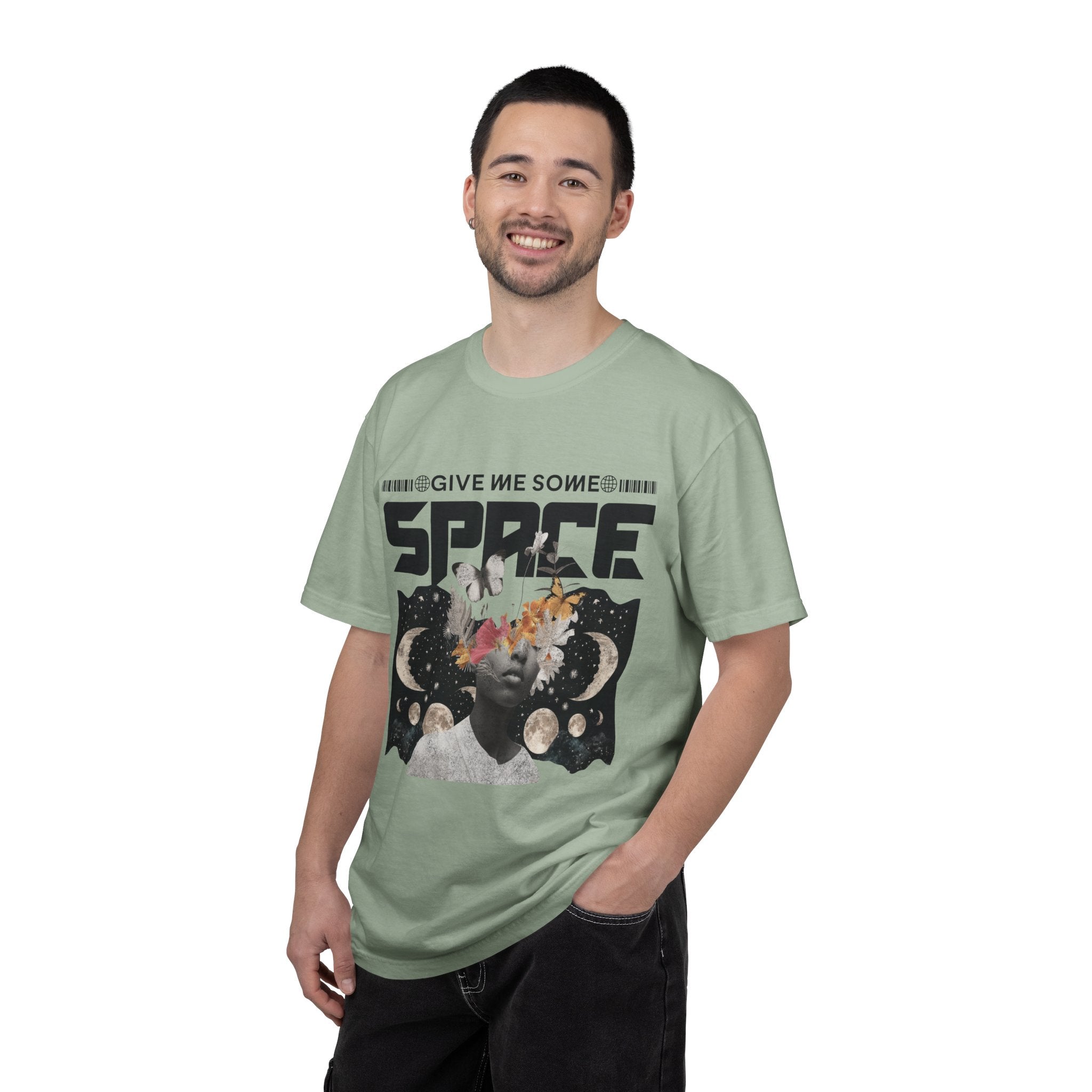 Give Me Some Space Graphic T-Shirt — Vintage Cosmic Collage Tee