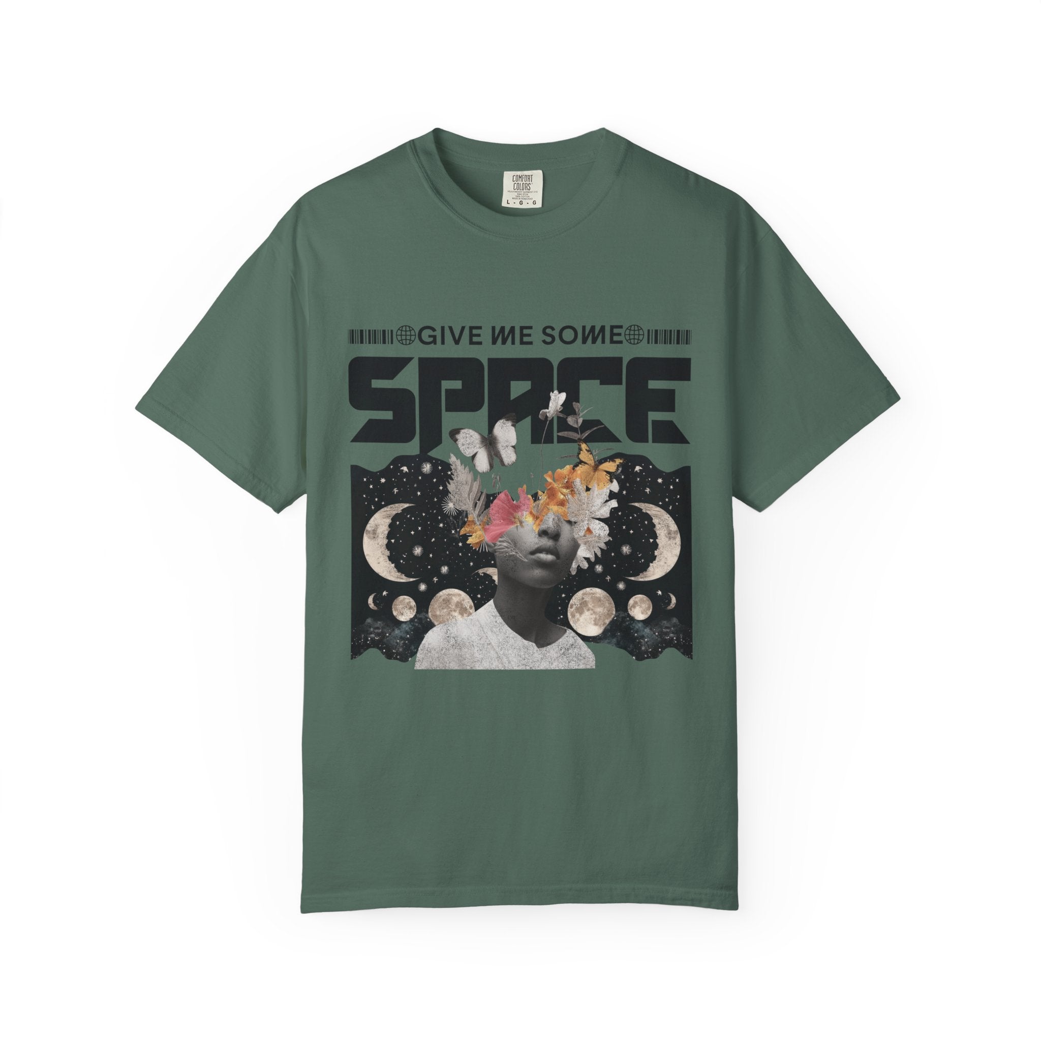 Give Me Some Space Graphic T-Shirt — Vintage Cosmic Collage Tee