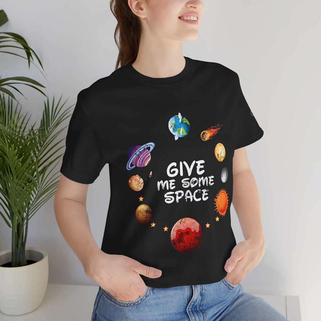 Solar System Circle Tee — Watercolor Planets Graphic T-Shirt