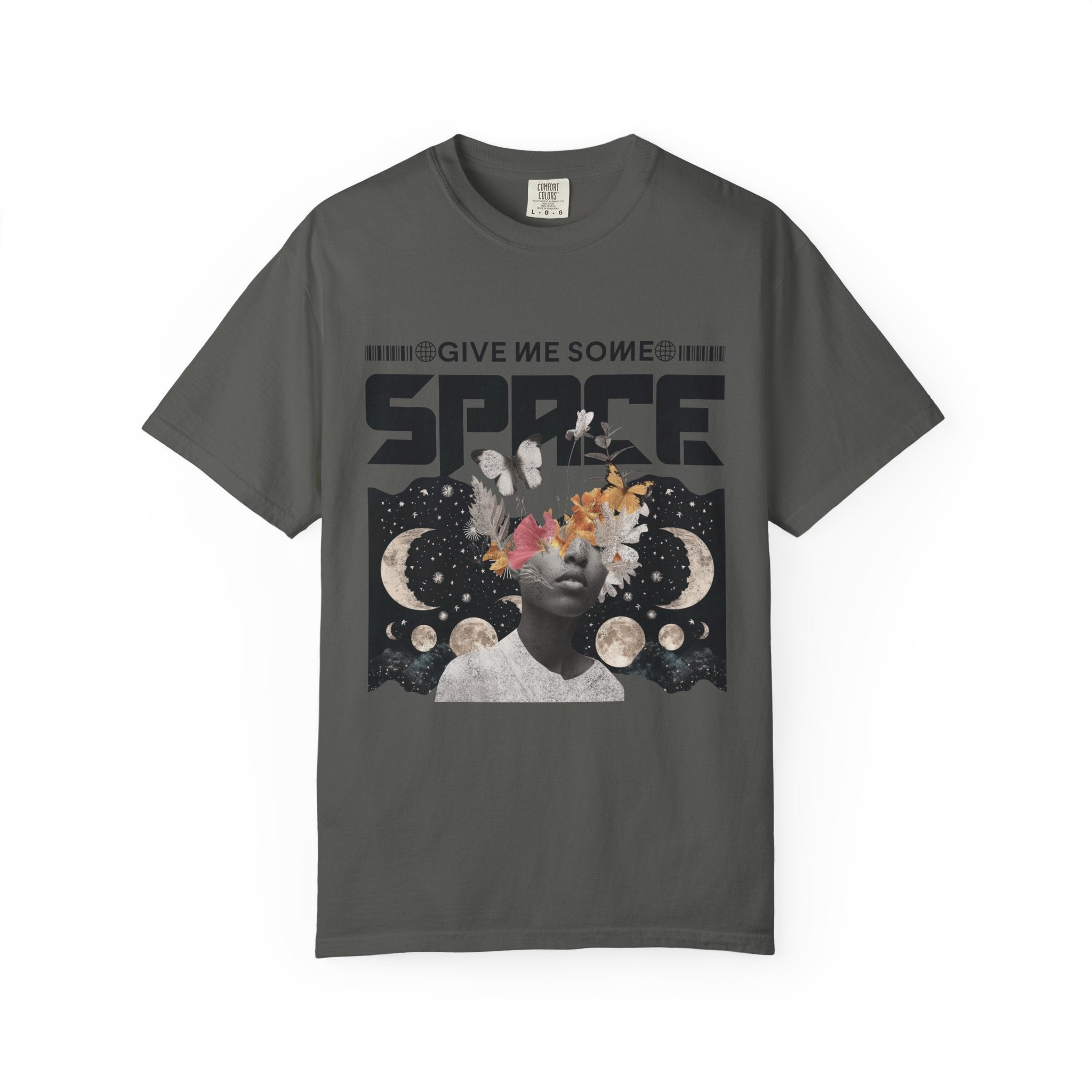 Give Me Some Space Graphic T-Shirt — Vintage Cosmic Collage Tee