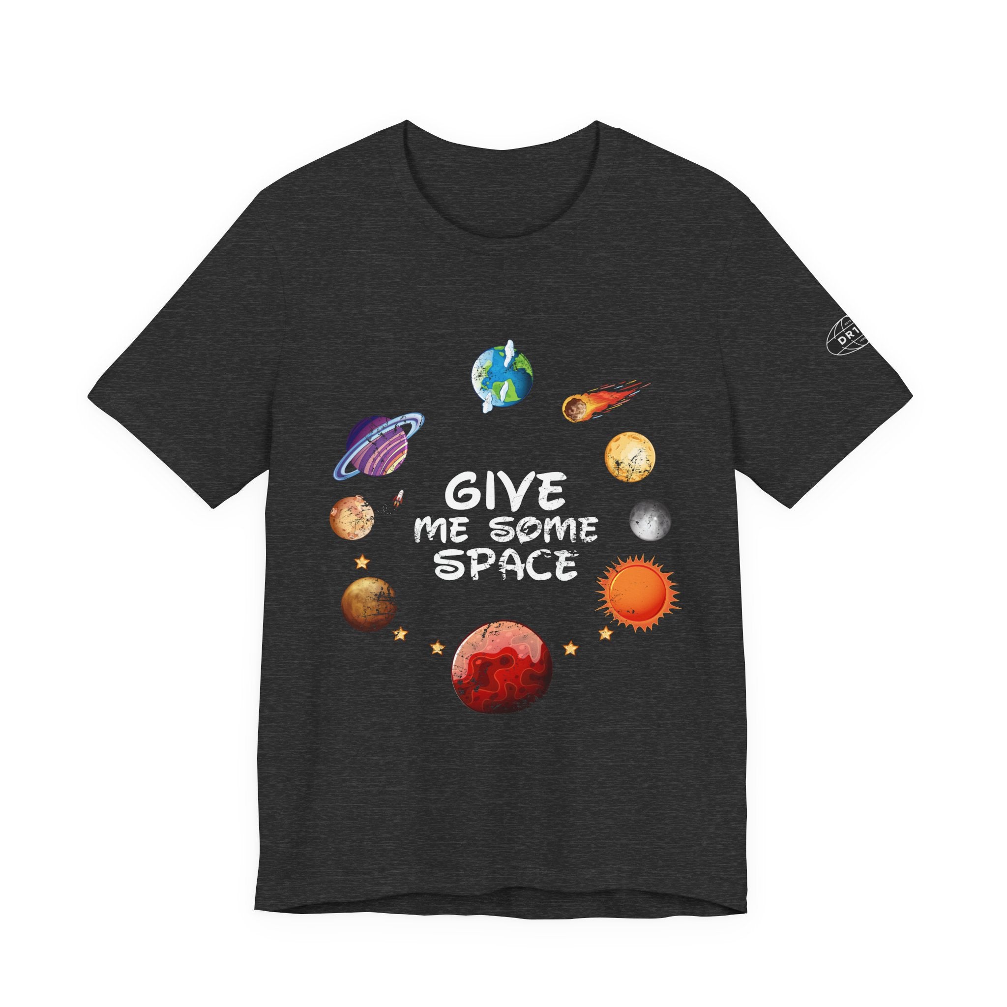 Solar System Circle Tee — Watercolor Planets Graphic T-Shirt