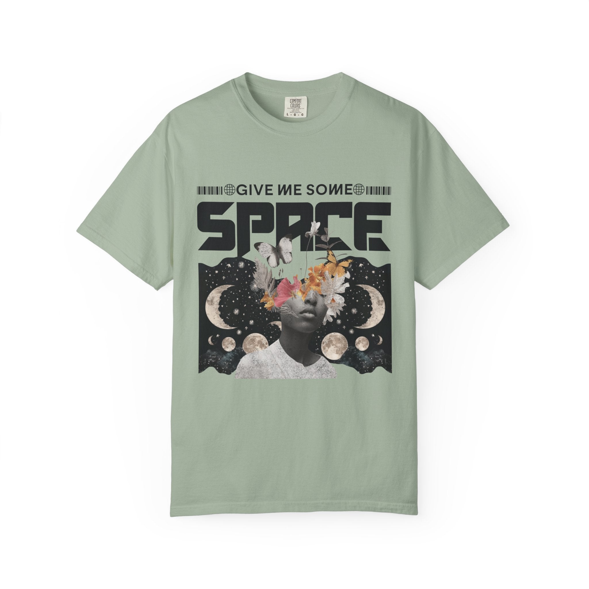 Give Me Some Space Graphic T-Shirt — Vintage Cosmic Collage Tee