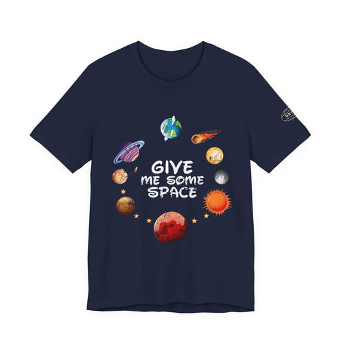 Solar System Circle Tee — Watercolor Planets Graphic T-Shirt