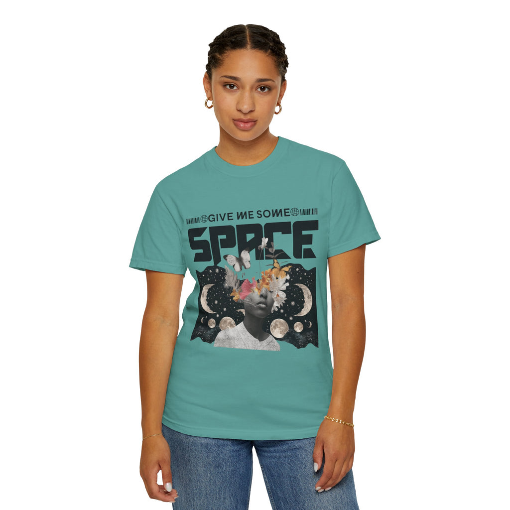 Give Me Some Space Graphic T-Shirt — Vintage Cosmic Collage Tee