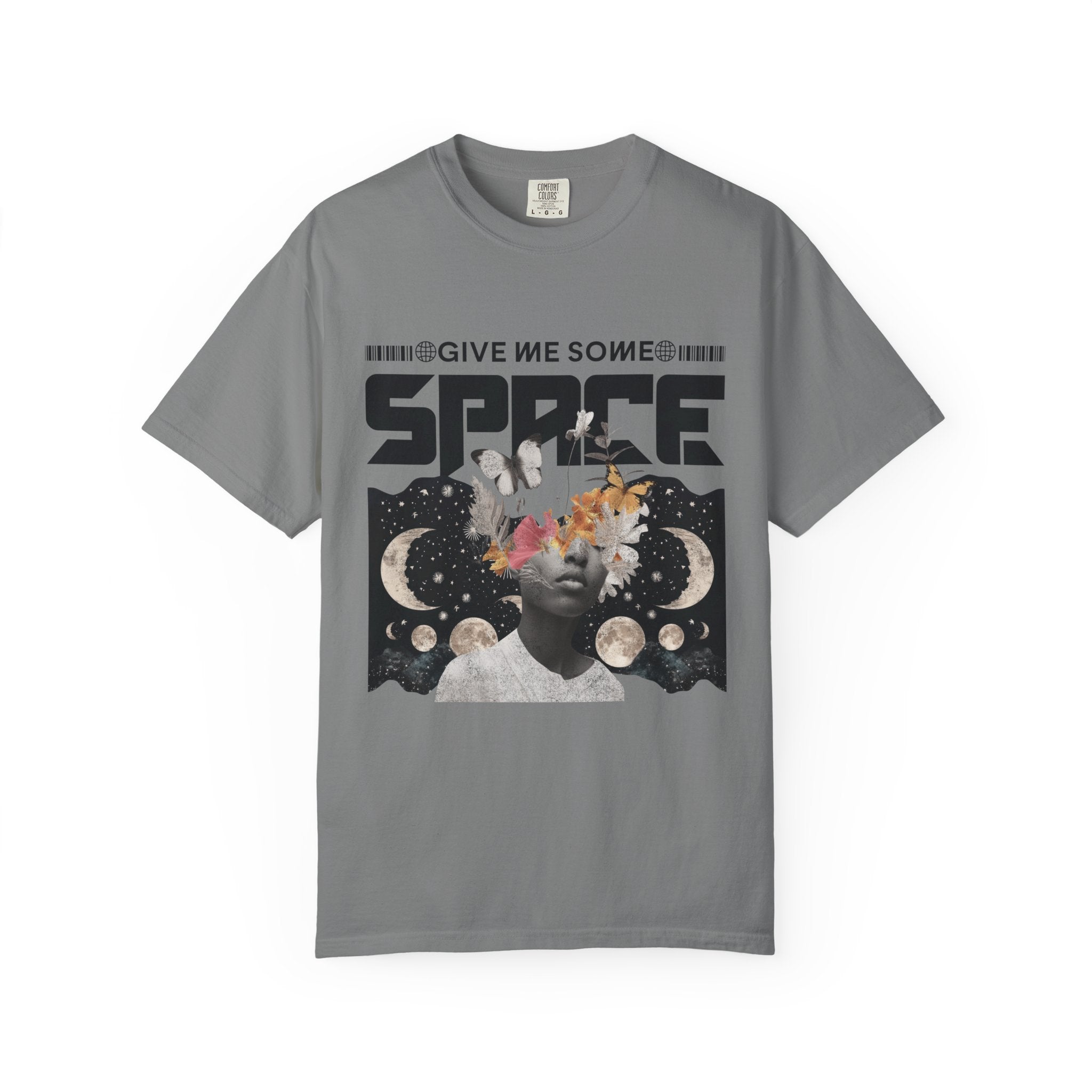 Give Me Some Space Graphic T-Shirt — Vintage Cosmic Collage Tee