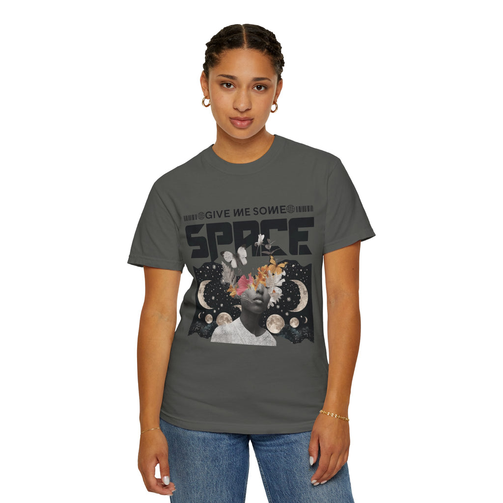 Give Me Some Space Graphic T-Shirt — Vintage Cosmic Collage Tee