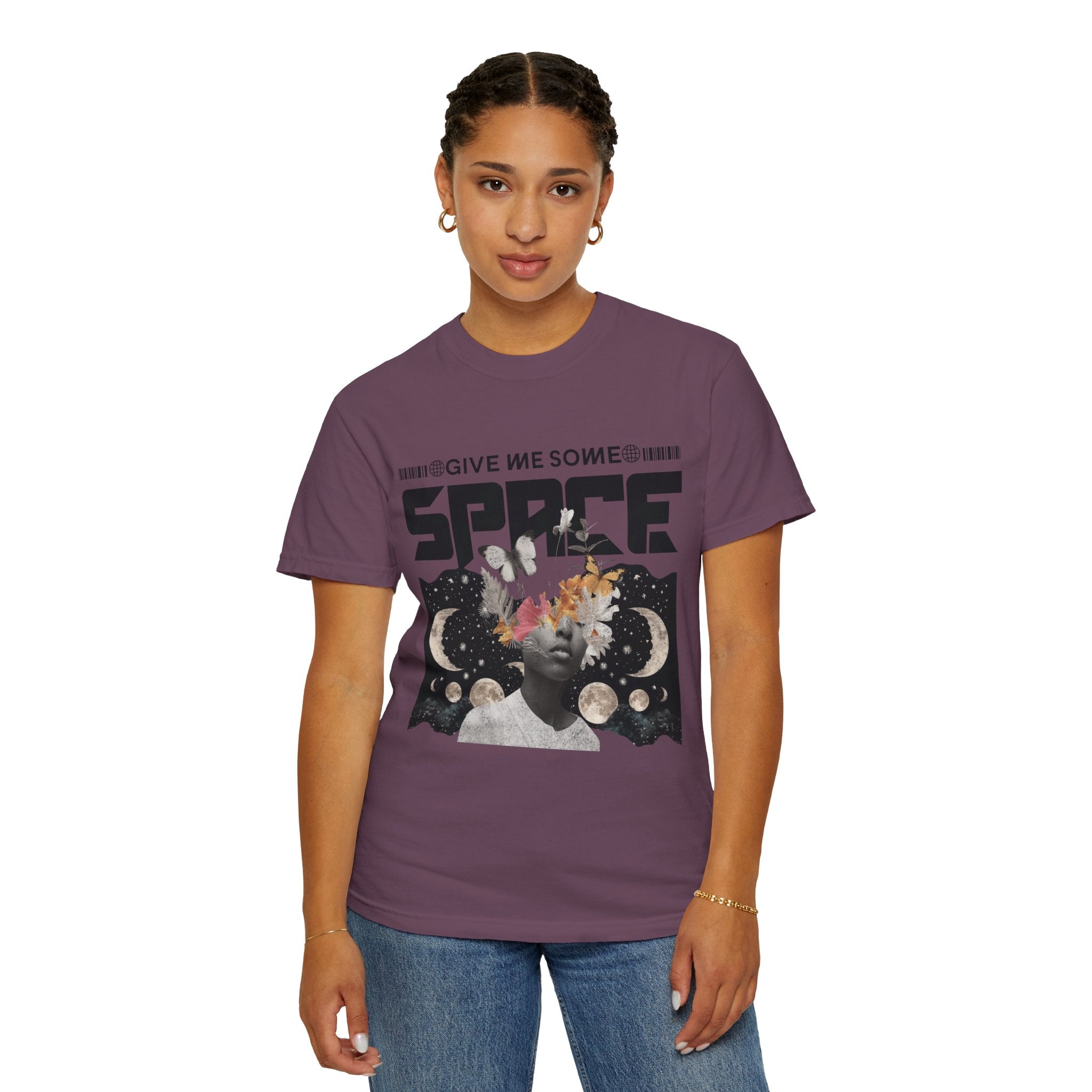 Give Me Some Space Graphic T-Shirt — Vintage Cosmic Collage Tee