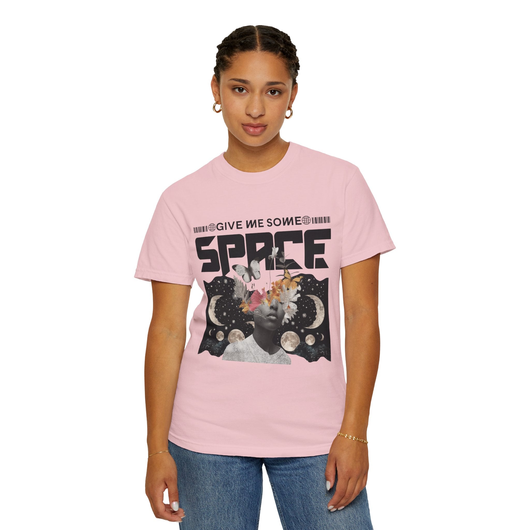 Give Me Some Space Graphic T-Shirt — Vintage Cosmic Collage Tee