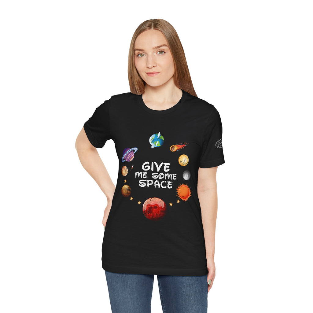 Solar System Circle Tee — Watercolor Planets Graphic T-Shirt