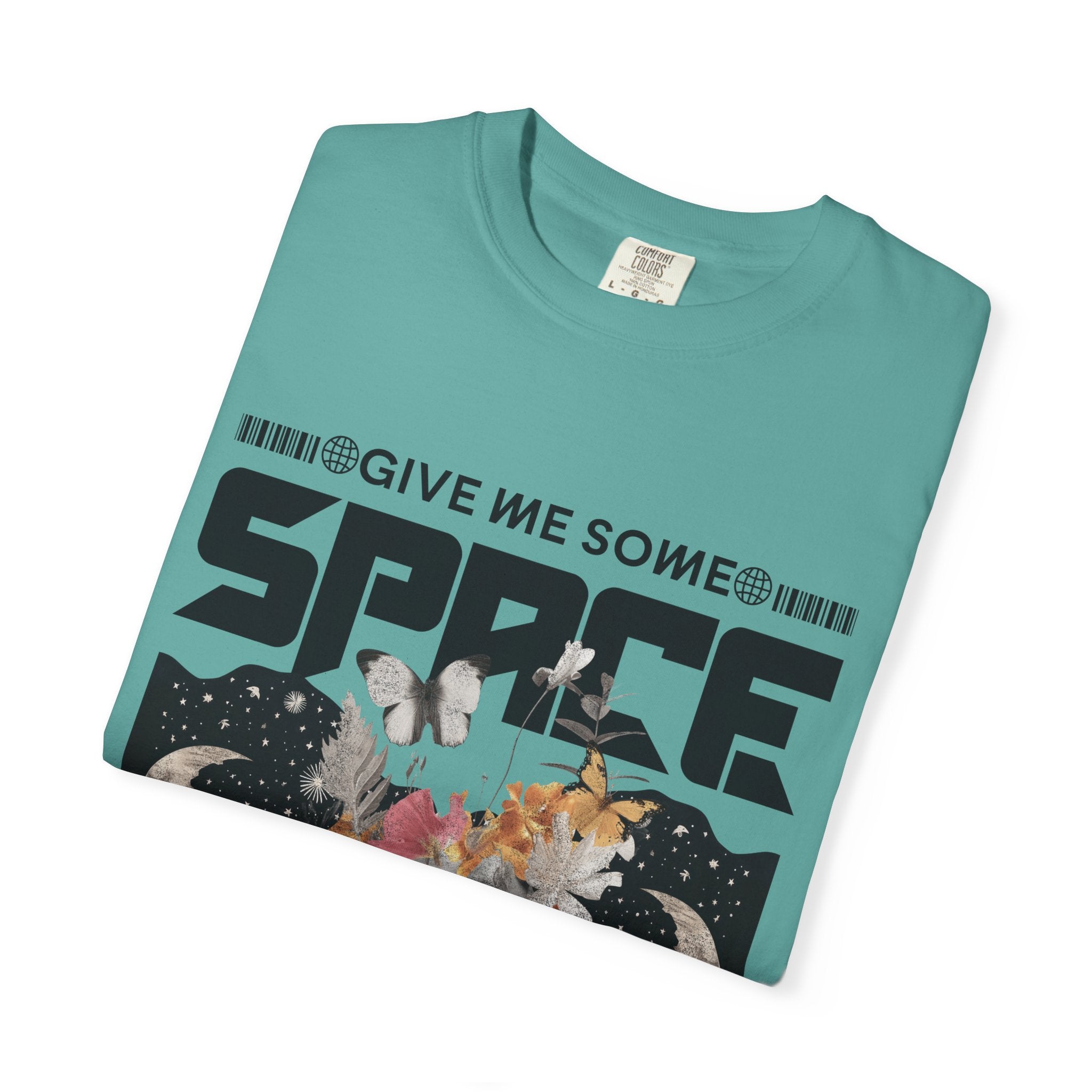 Give Me Some Space Graphic T-Shirt — Vintage Cosmic Collage Tee