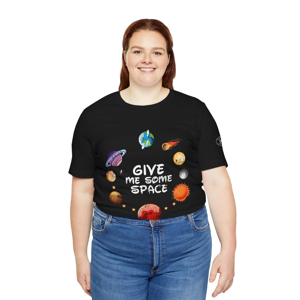 Solar System Circle Tee — Watercolor Planets Graphic T-Shirt