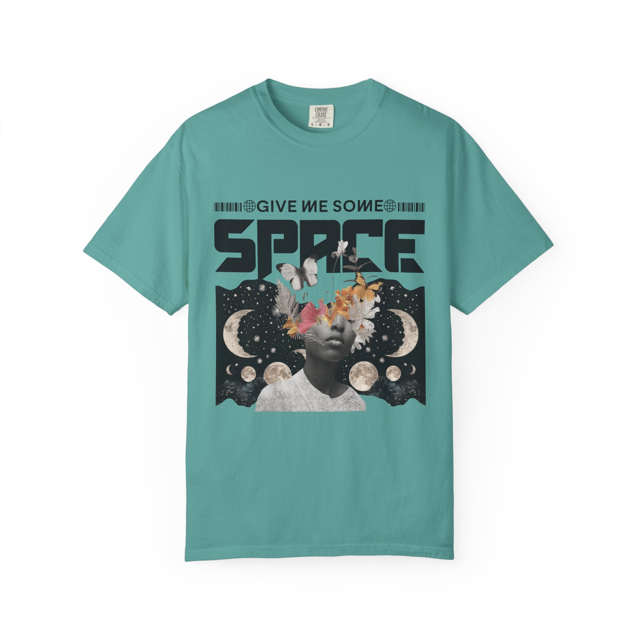 Give Me Some Space Graphic T-Shirt — Vintage Cosmic Collage Tee