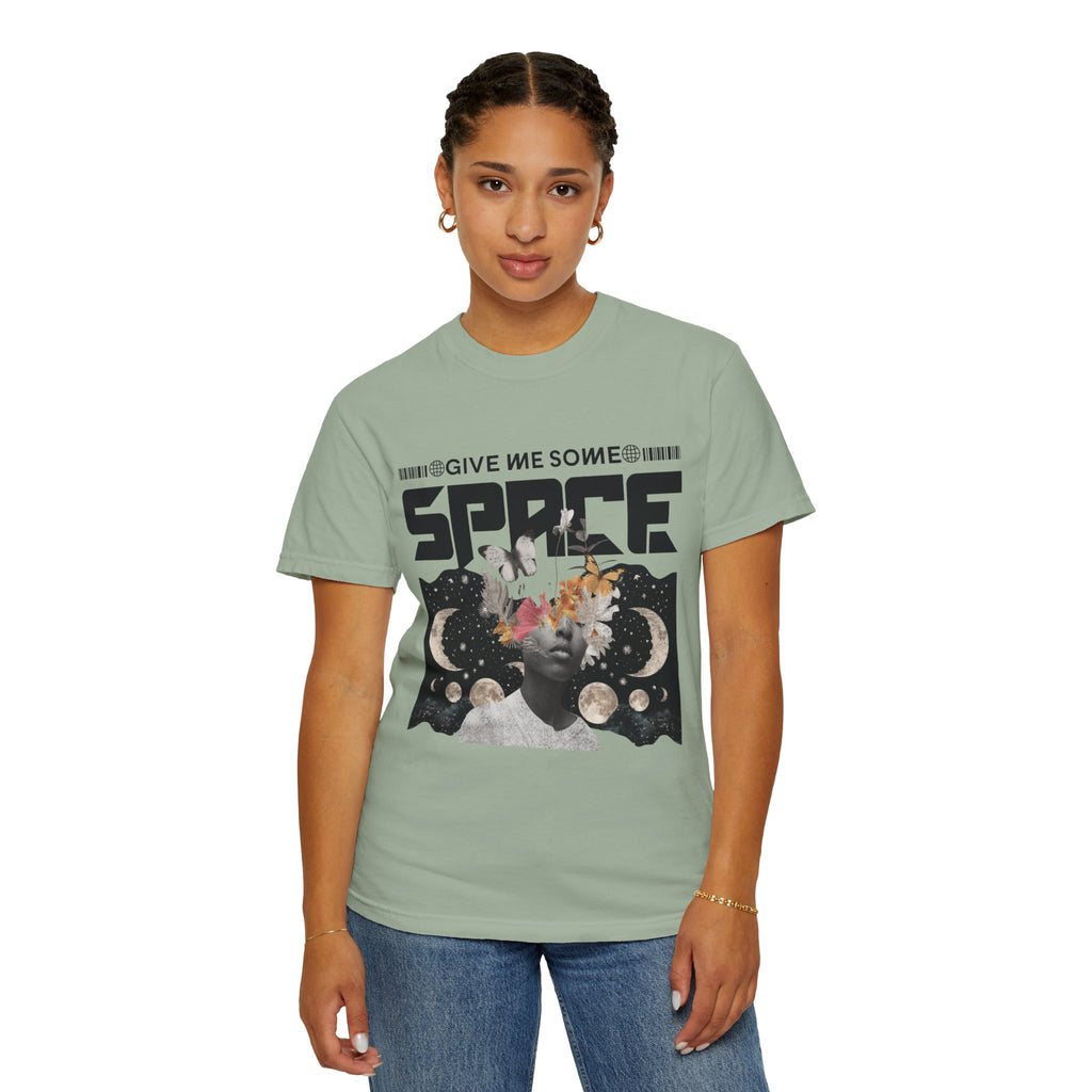 Give Me Some Space Graphic T-Shirt — Vintage Cosmic Collage Tee