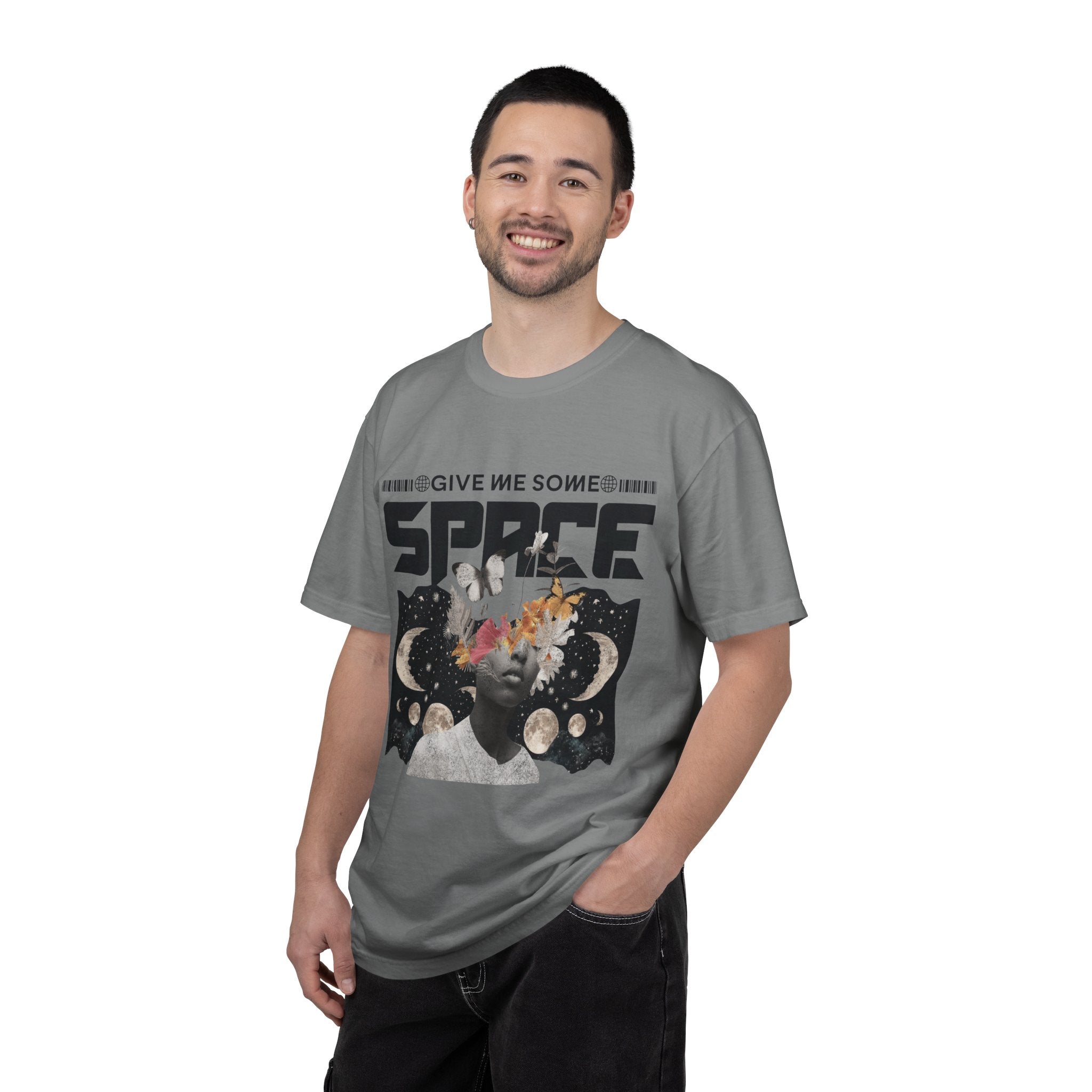 Give Me Some Space Graphic T-Shirt — Vintage Cosmic Collage Tee